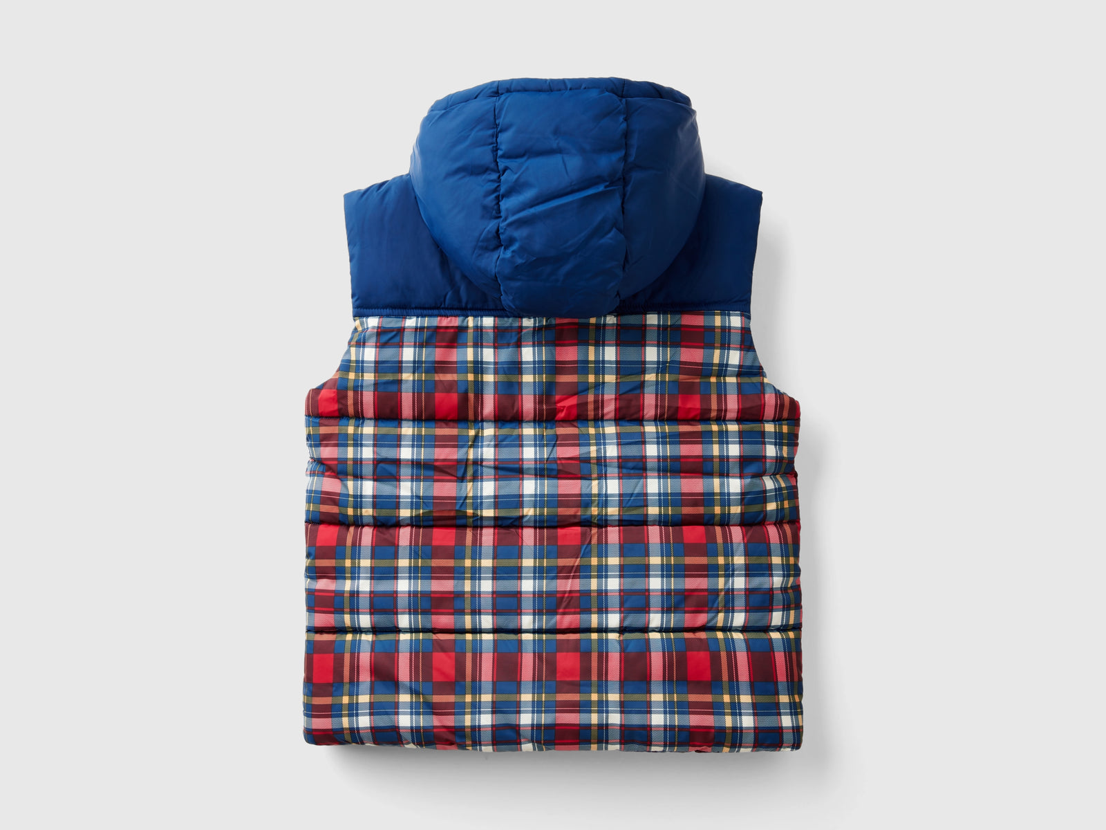 Gilet imbottito tartan da bambino multi-color 2 | Benetton Outlet
