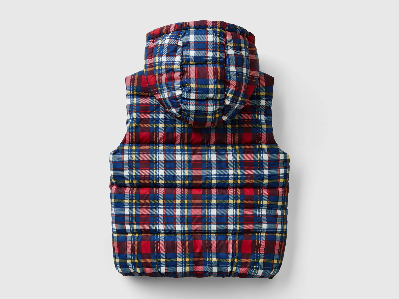 Gilet imbottito tartan da bimbo multi-color 2 | Benetton Outlet