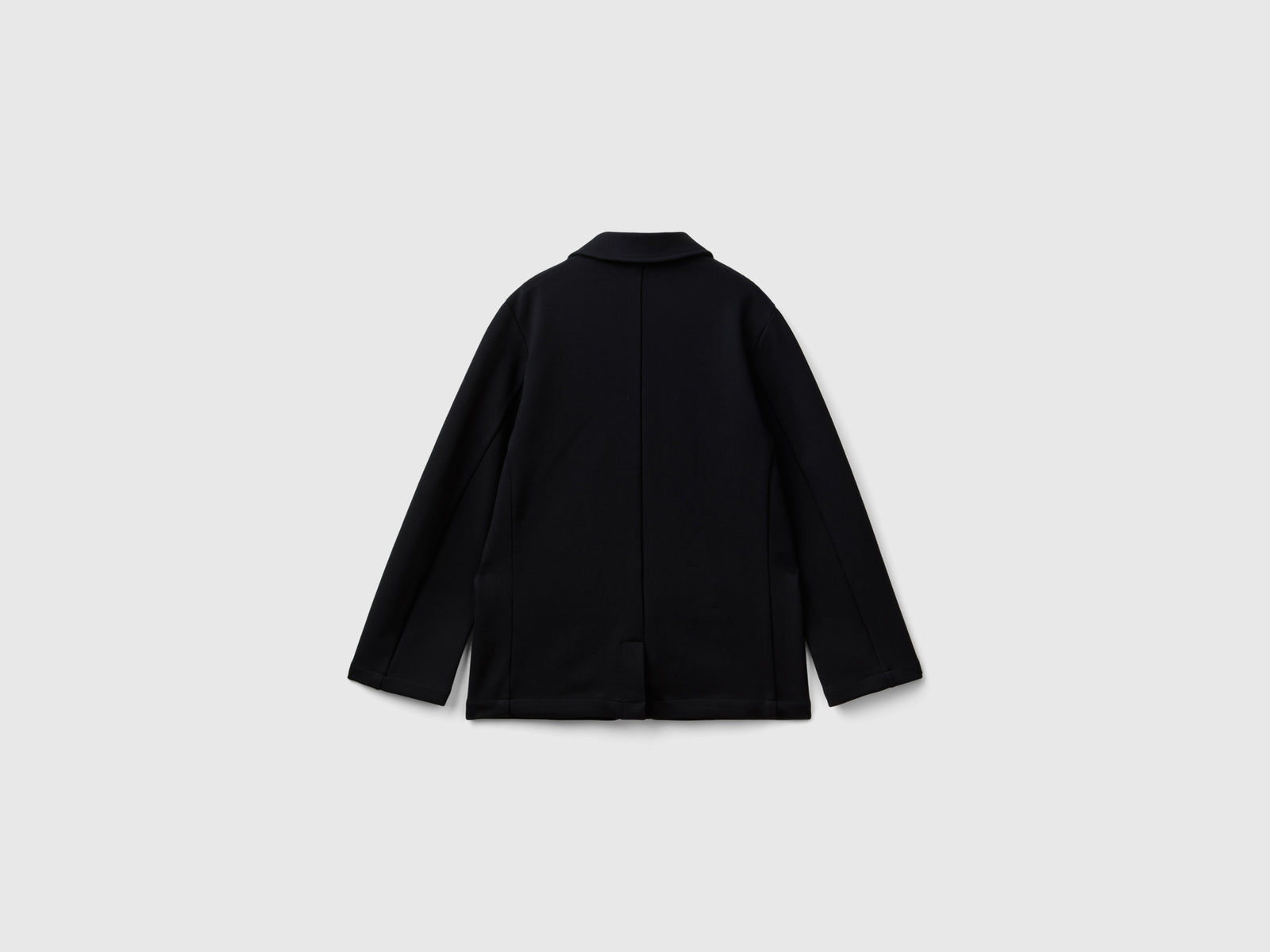 Blazer in misto viscosa stretch da bambino nero 2 | Benetton Outlet