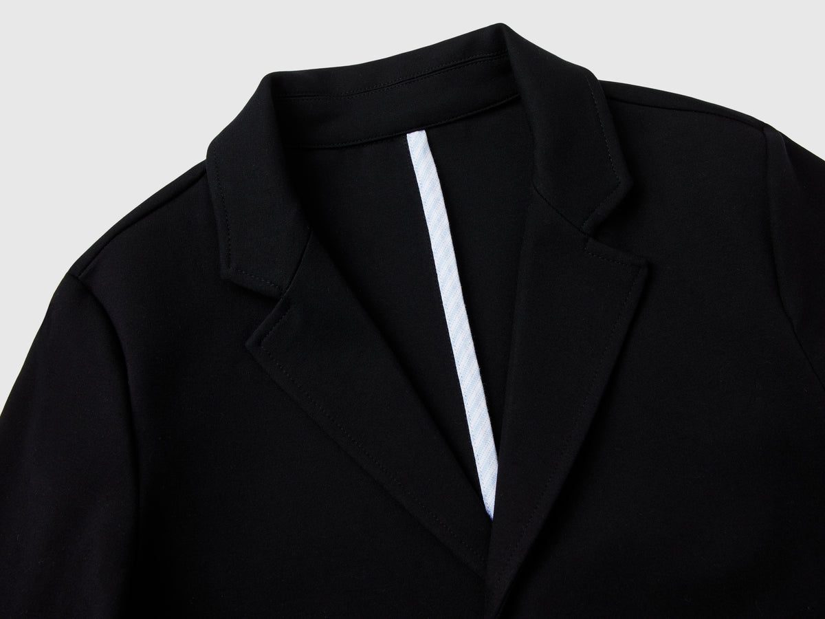 Blazer in misto viscosa stretch