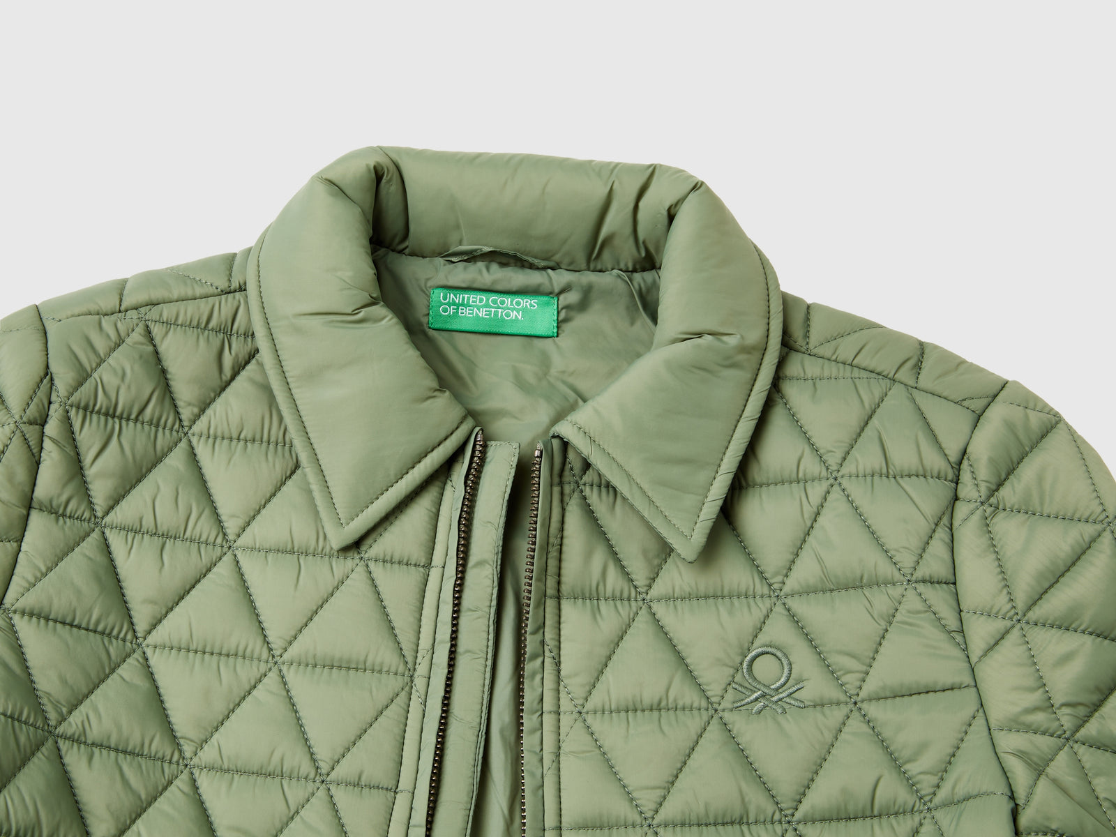 Giubbino trapuntato "Rain Defender" da bambino verde chiaro 3 | Benetton Outlet