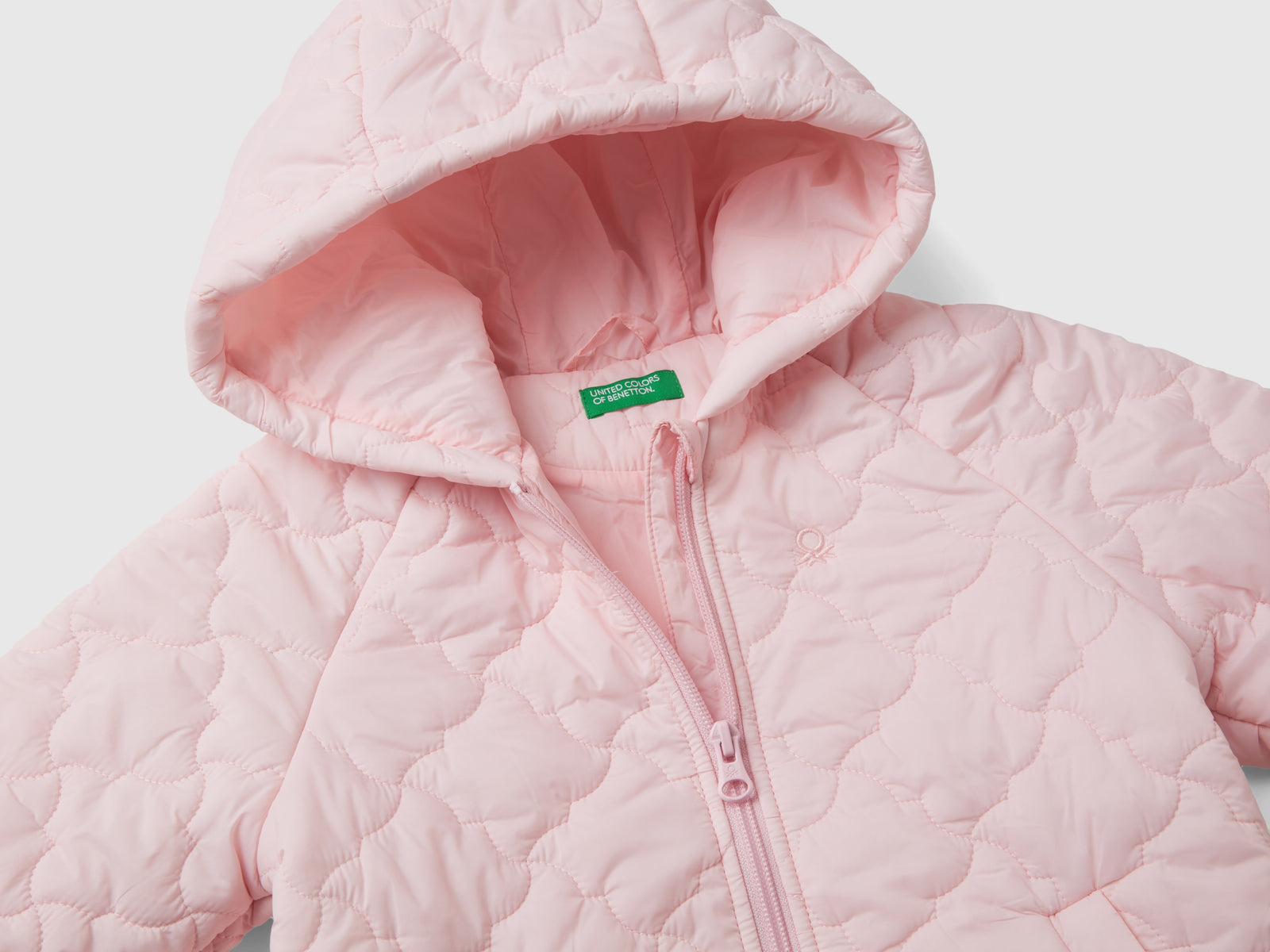 Giubbino leggero trapuntato da bimba rosa 3 | Benetton Outlet