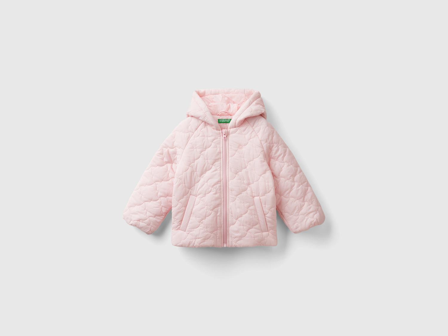 Giubbino leggero trapuntato da bimba rosa | Benetton Outlet