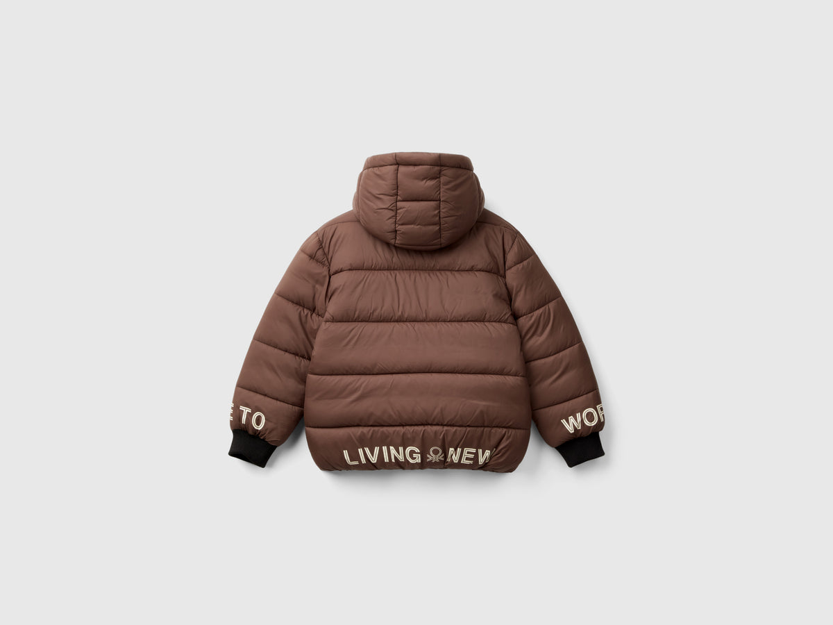 Chaqueta estampada con forro polar