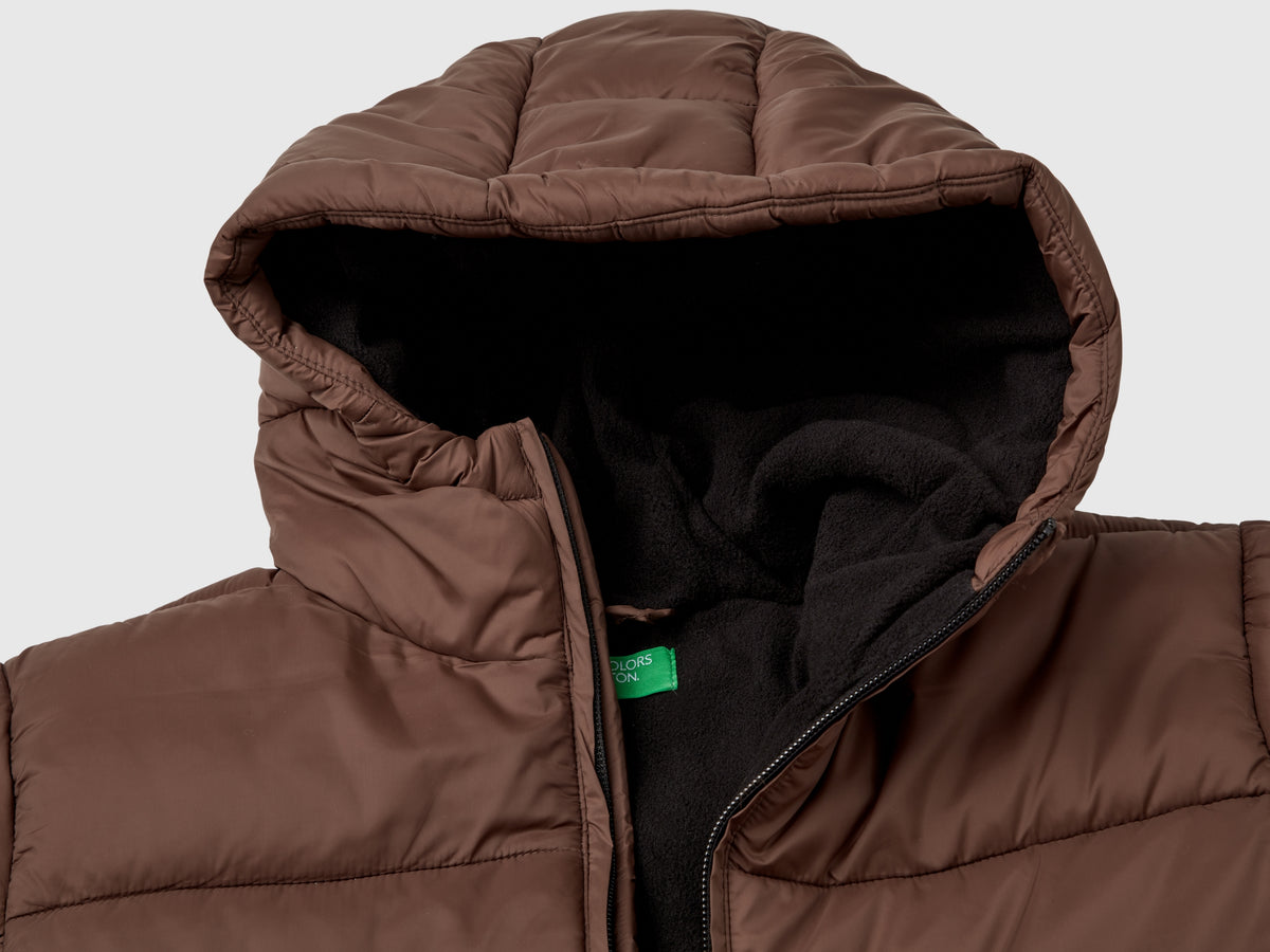 Chaqueta estampada con forro polar