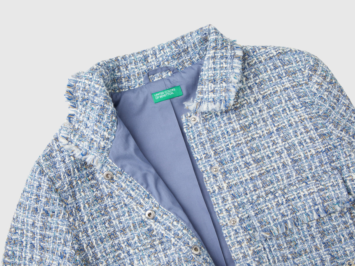 Giacca boxy fit in tweed