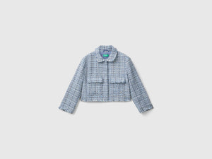 Giacca boxy fit in tweed