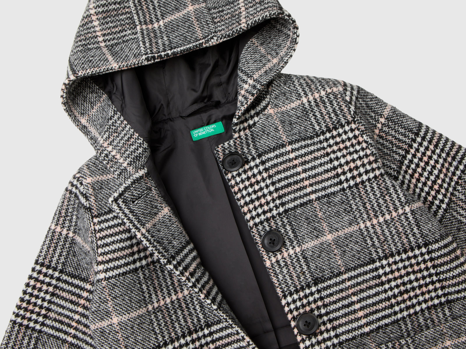 Cappotto principe di Galles da bimba multi-color 3 | Benetton Outlet