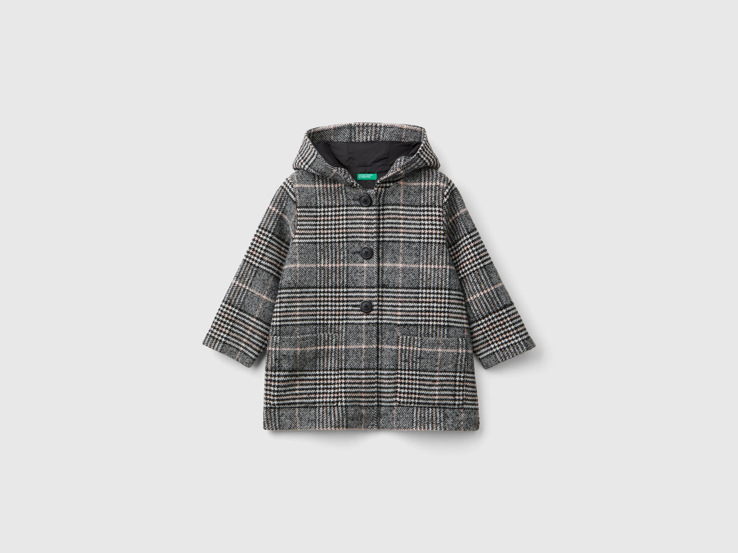 Cappotto principe di Galles da bimba multi-color | Benetton Outlet