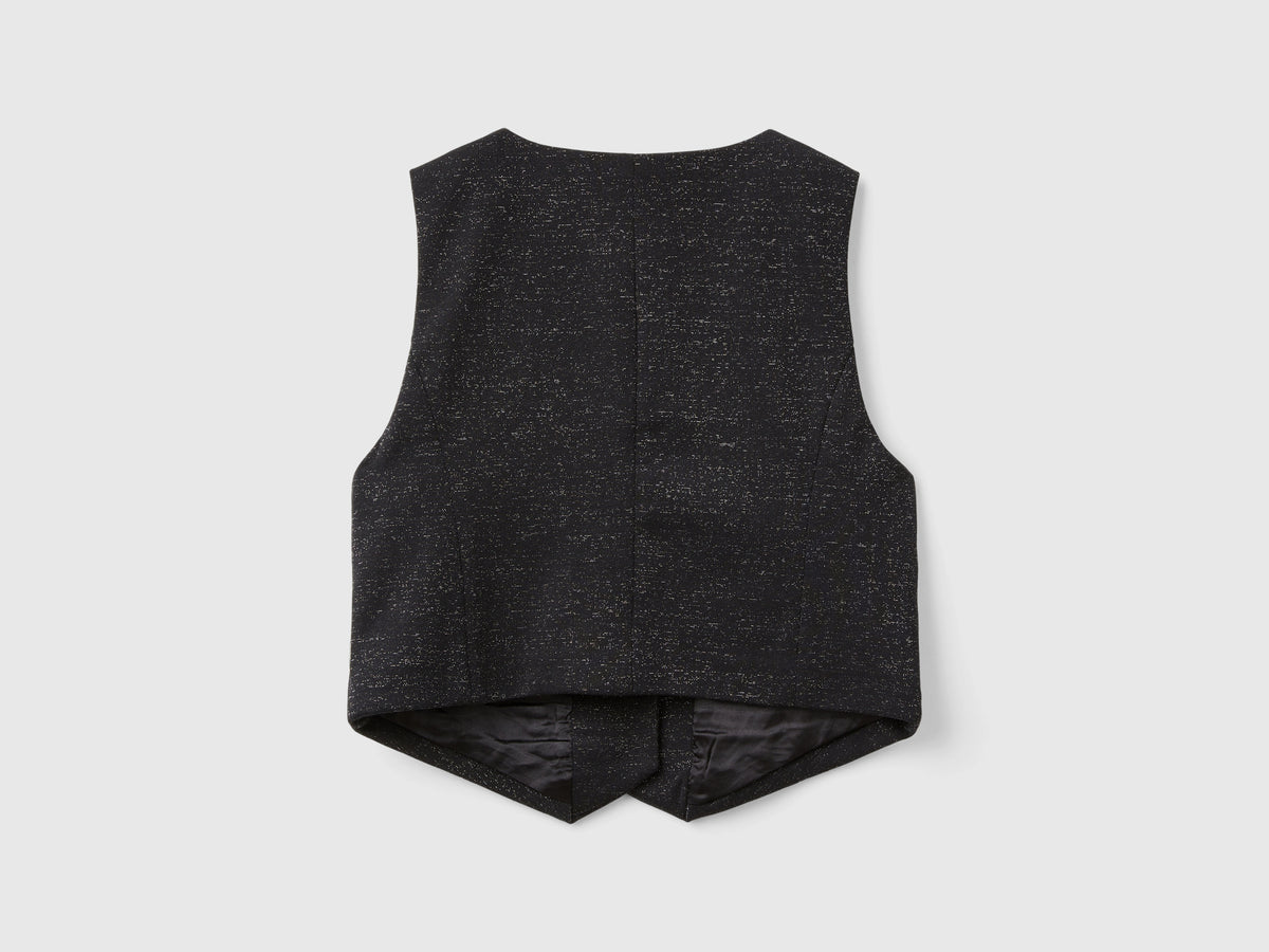 Gilet con fodera in raso