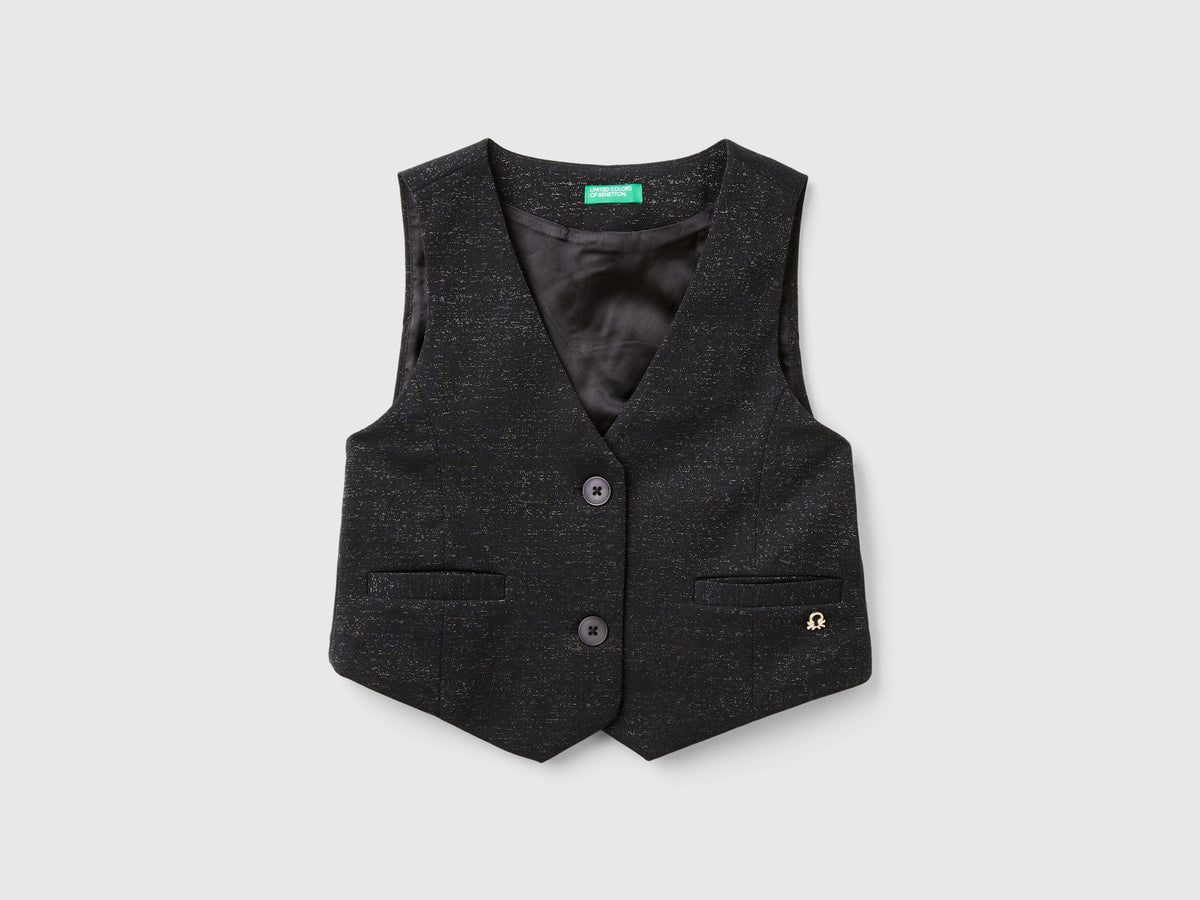 Gilet con fodera in raso