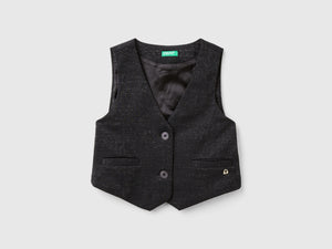Gilet con fodera in raso