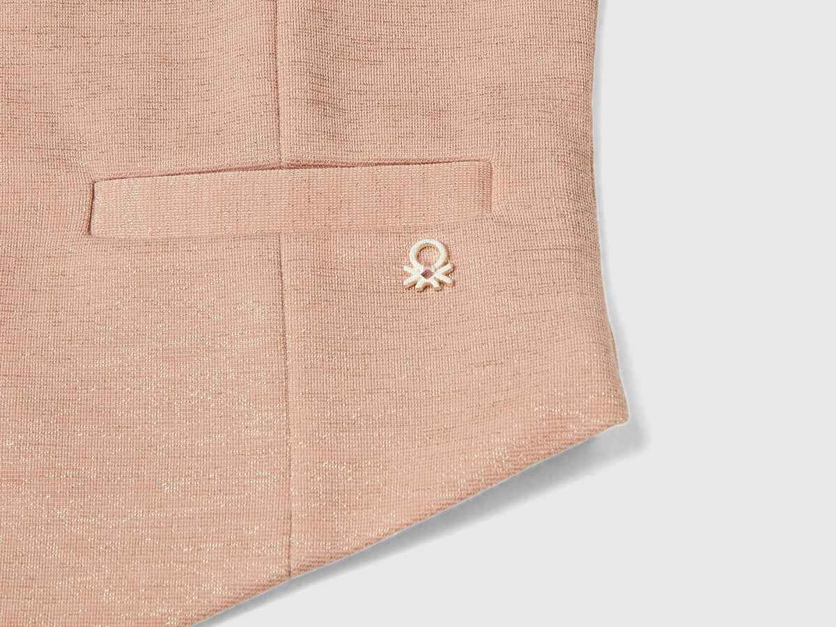 Gilet con fodera in raso