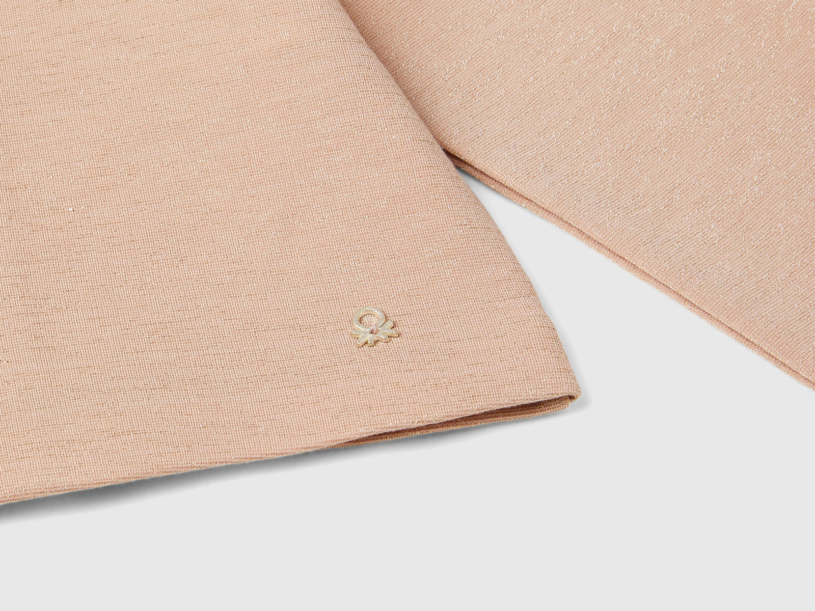 Giacca con lurex da bimba rosa tenue 3 | Benetton Outlet