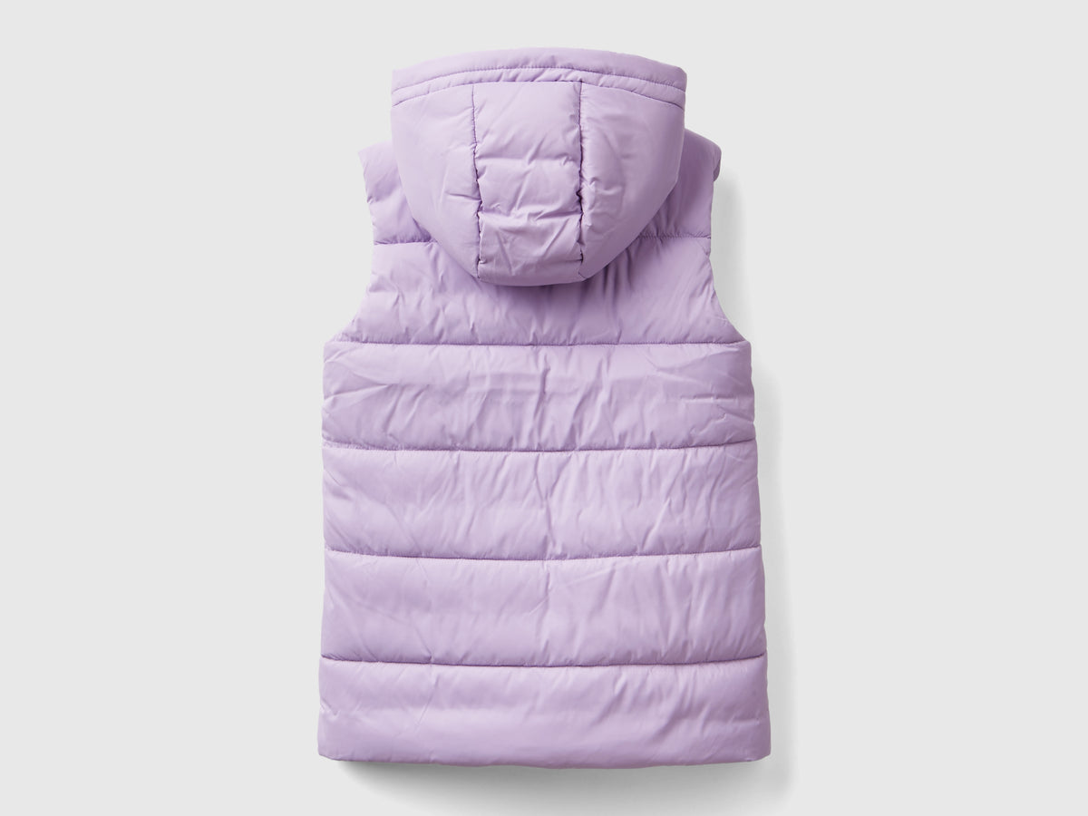 Chaleco acolchado con capucha