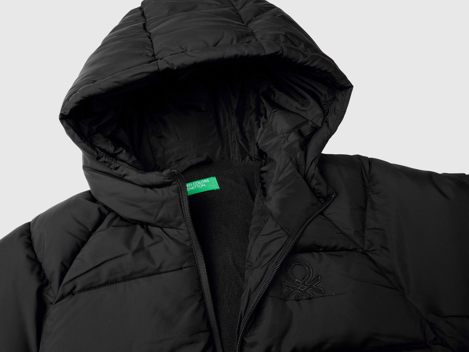 Chaqueta acolchada "Rain Defender" da bambino nero 3 | Benetton Outlet