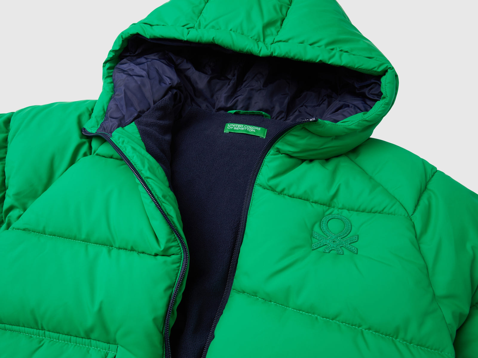 Giubbotto imbottito "Rain Defender" da bambino verde 3 | Benetton Outlet