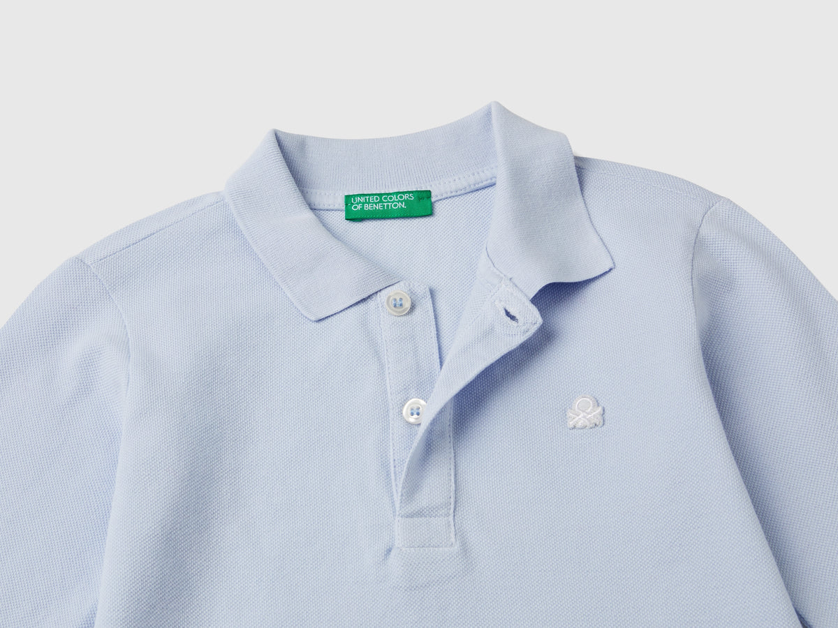Polo manica lunga in cotone biologico