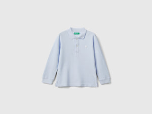 Polo manica lunga in cotone biologico