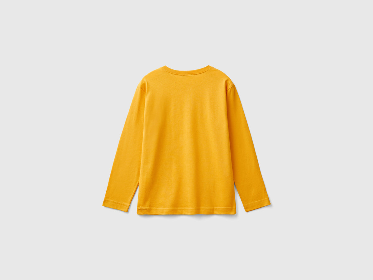 T-shirt manica lunga stile college