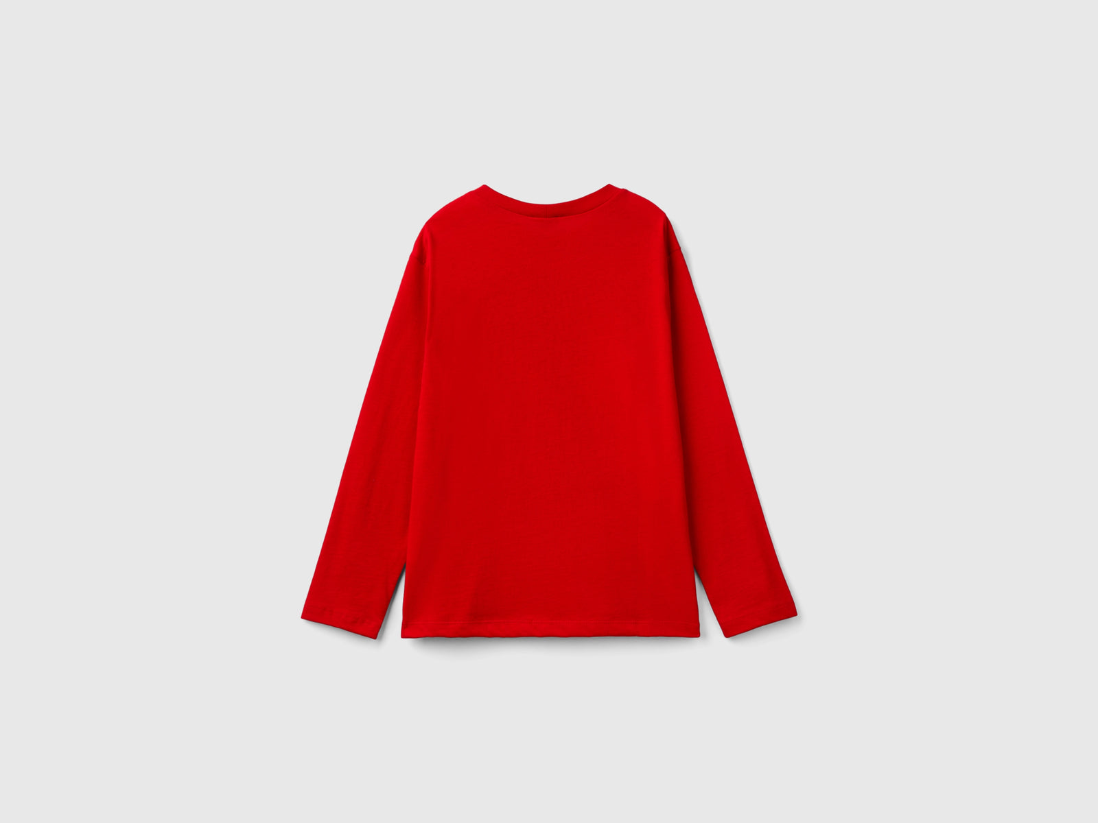 T-shirt con stampa da bambino rosso 2 | Benetton Outlet