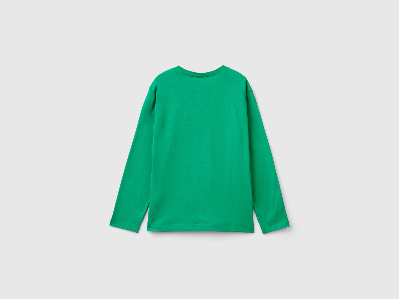 T-shirt con stampa da bambino verde 2 | Benetton Outlet