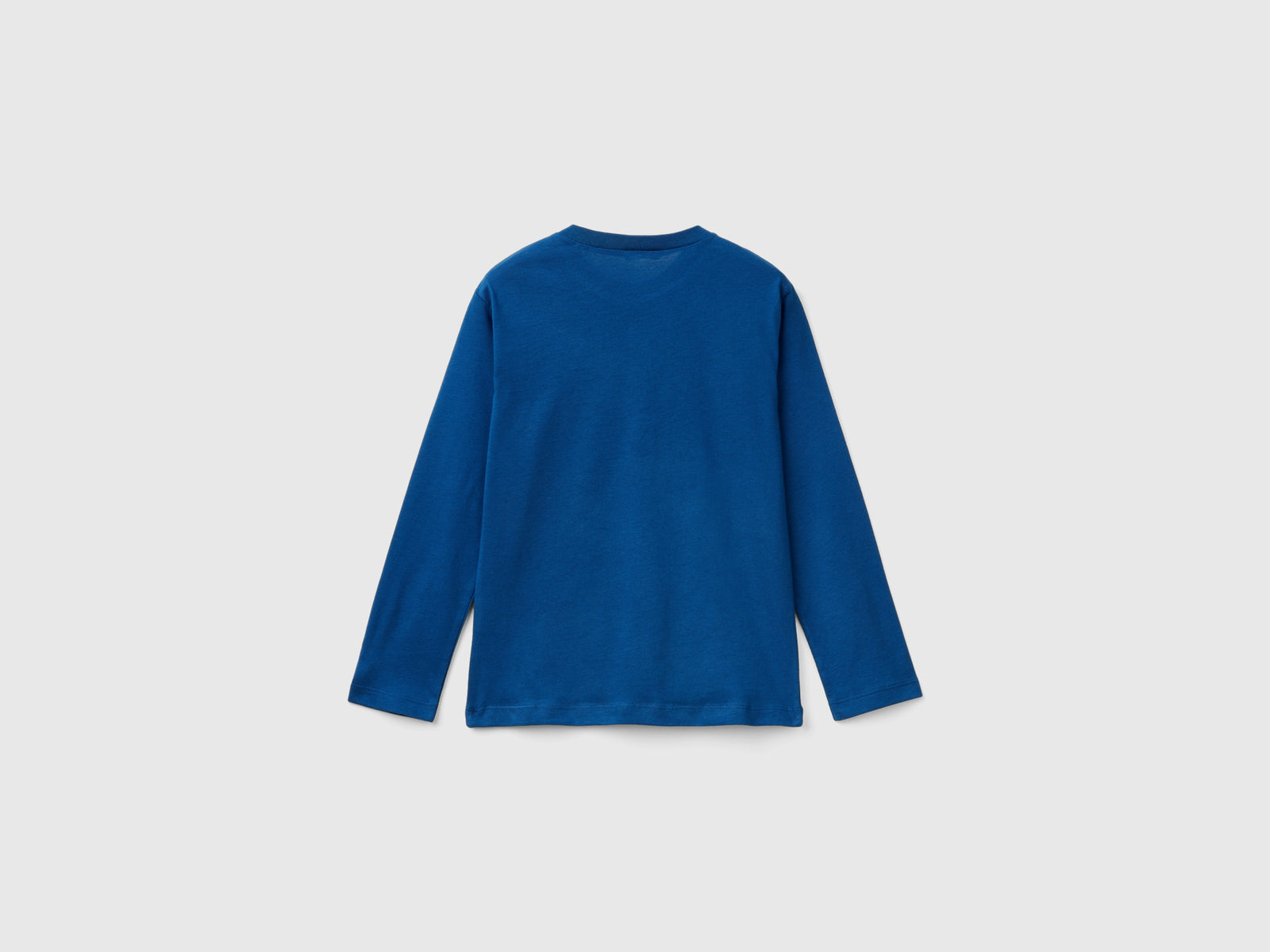 T-shirt con stampa da bambino blu 2 | Benetton Outlet