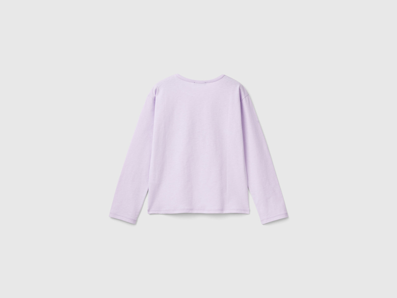 Maglietta con stampa slogan da bambina lilla 2 | Benetton Outlet