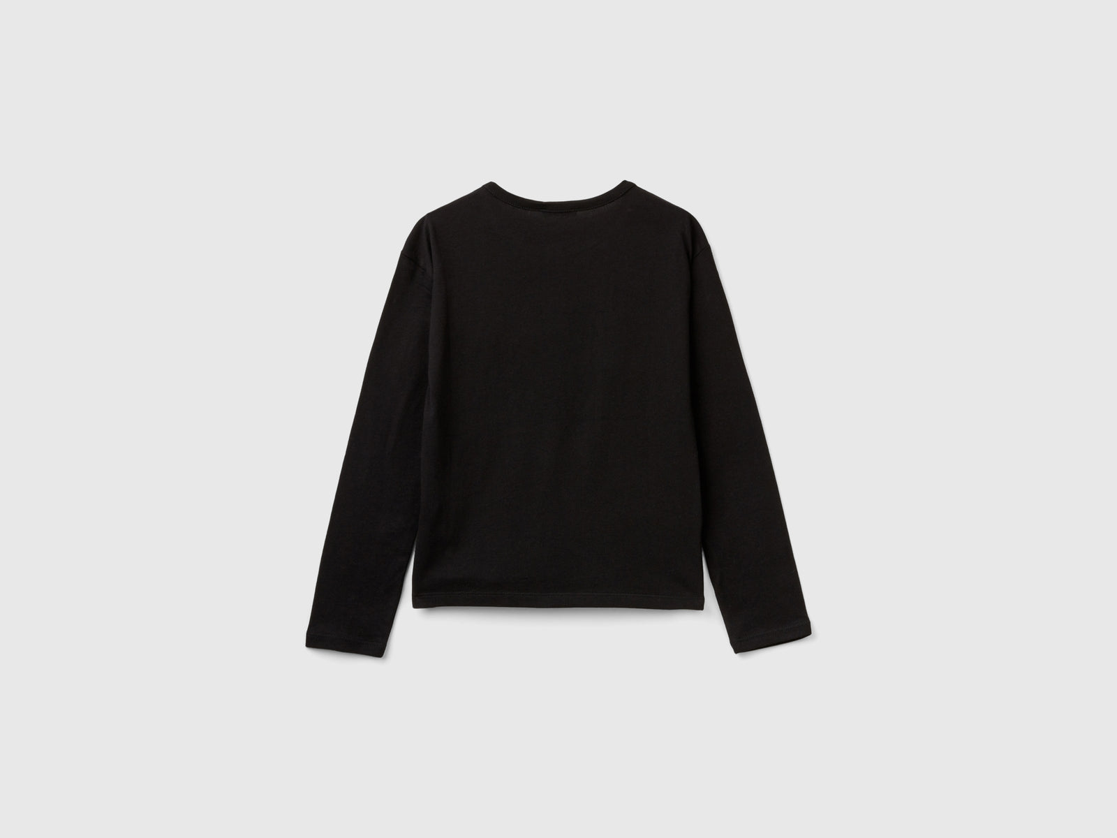 Maglietta con stampa slogan da bambina nero 2 | Benetton Outlet
