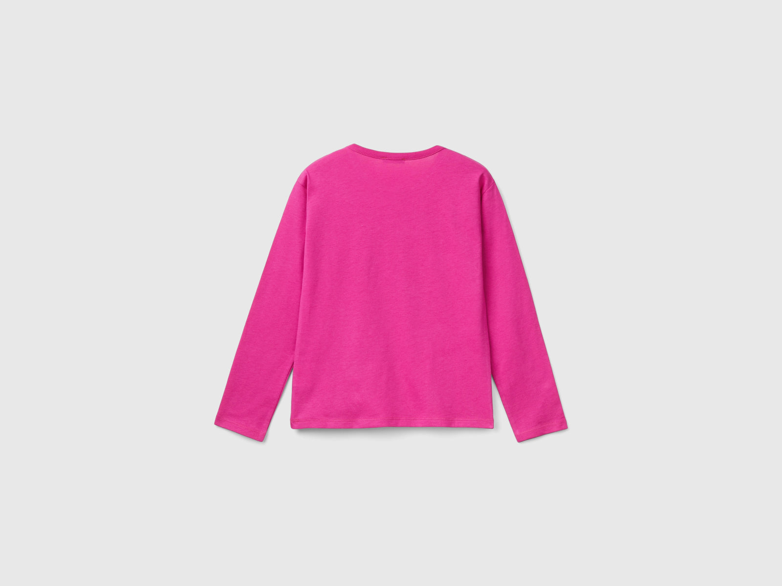 Maglietta con stampa slogan da bambina fucsia 2 | Benetton Outlet