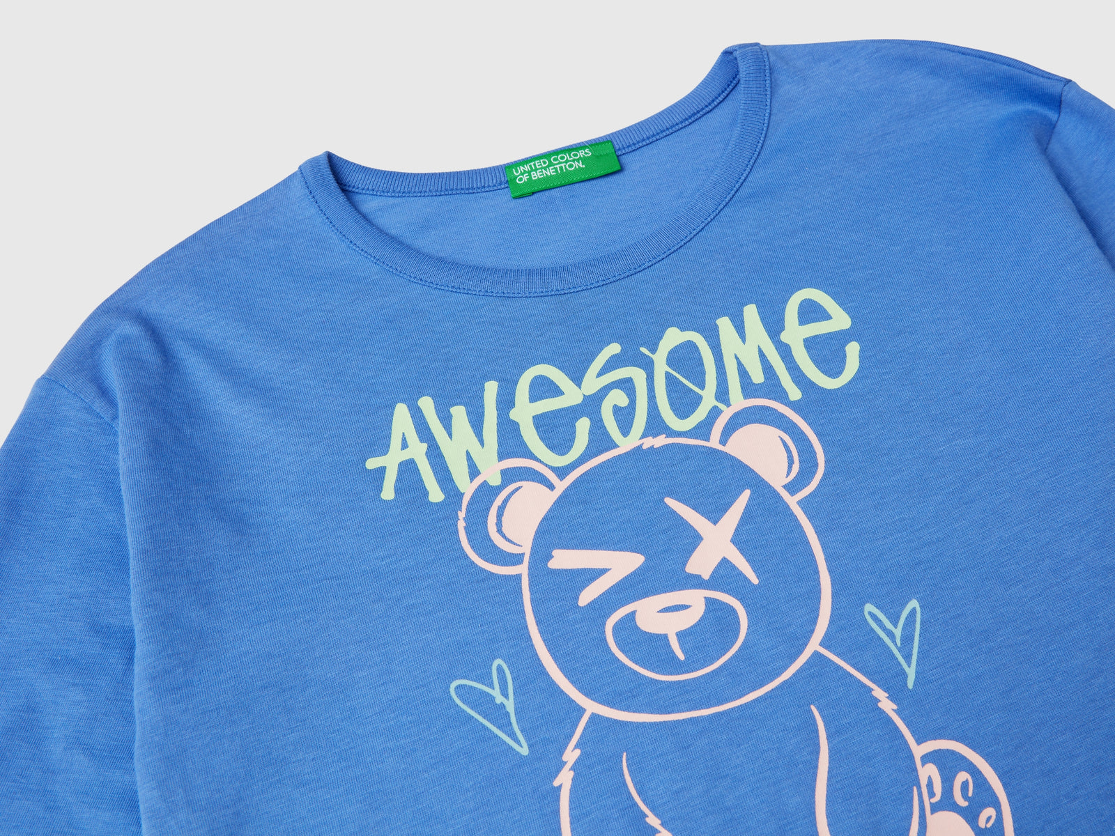 Maglietta con stampa slogan da bambina pervinca 3 | Benetton Outlet