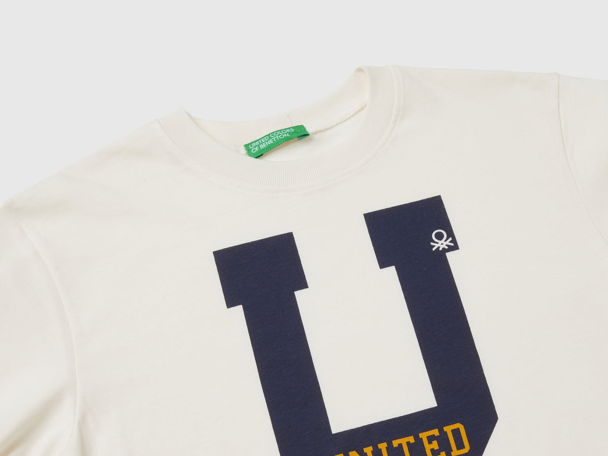 T-shirt con stampa in cotone
