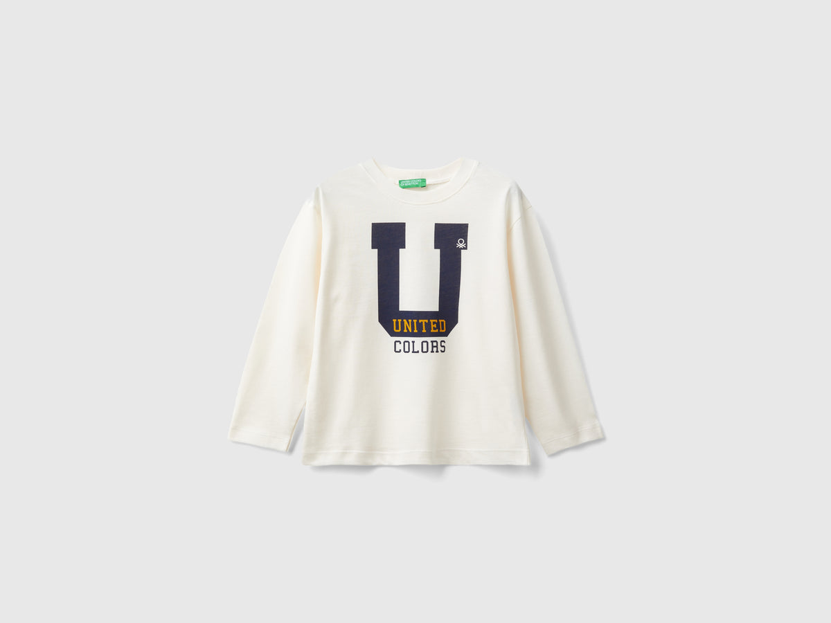 T-shirt con stampa in cotone