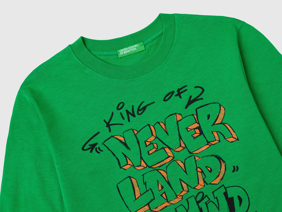 T-shirt con stampa in cotone