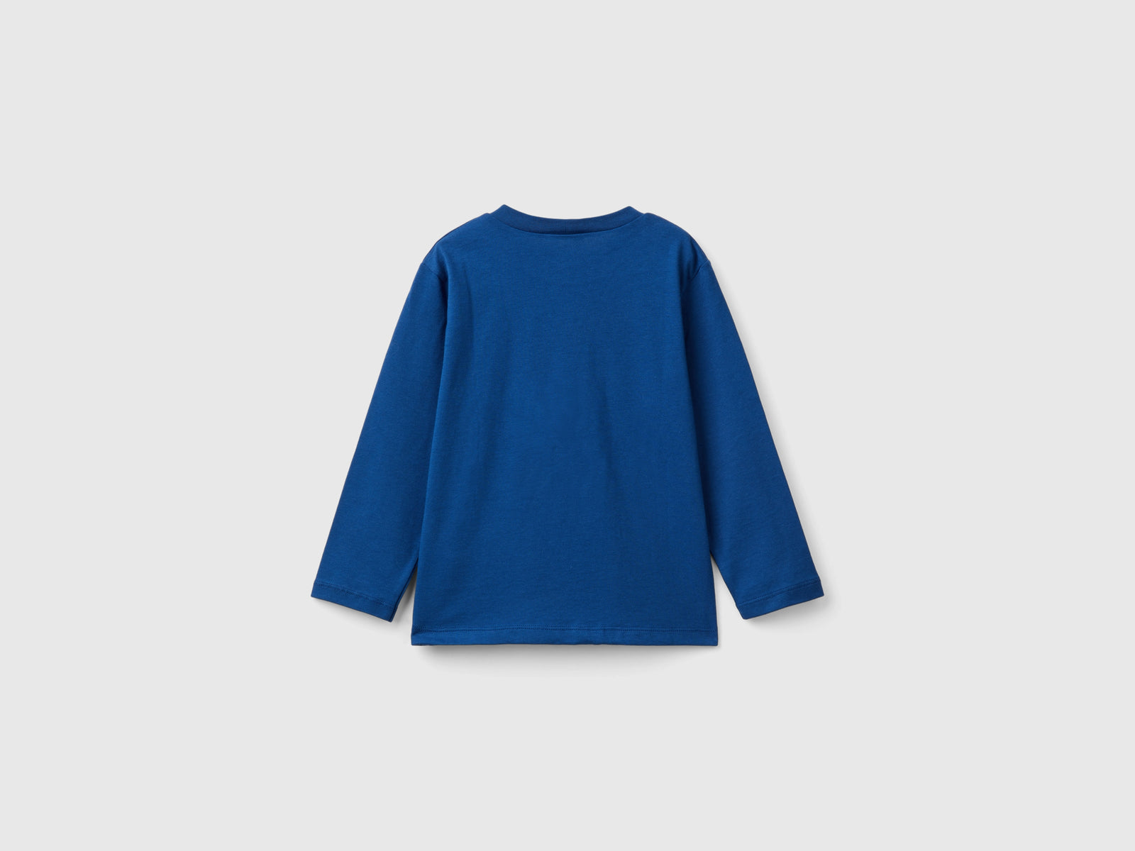 Maglietta regular fit con stampa da bimbo blu 2 | Benetton Outlet