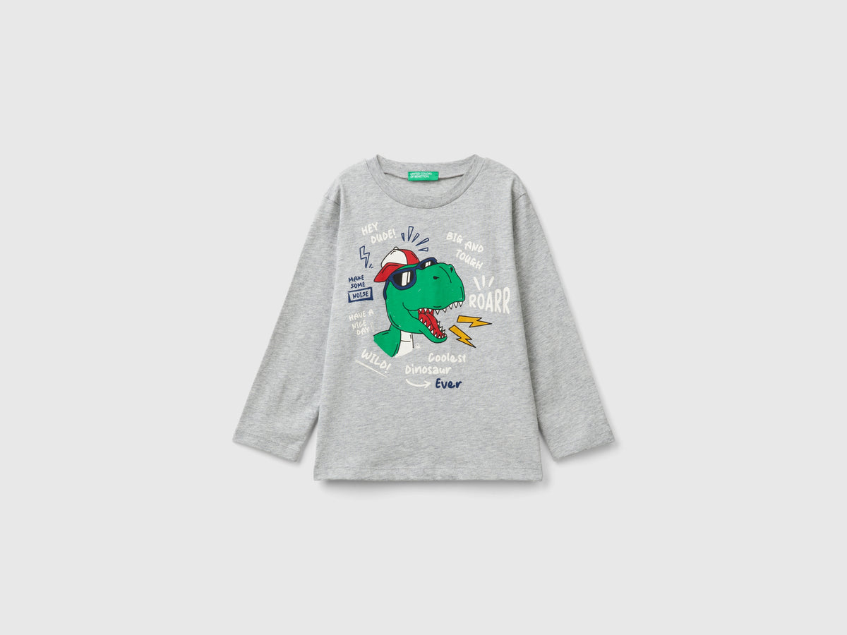 Maglietta regular fit con stampa