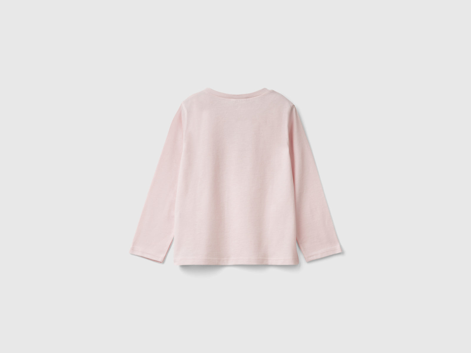 Maglietta regular fit con stampa da bimba rosa 2 | Benetton Outlet