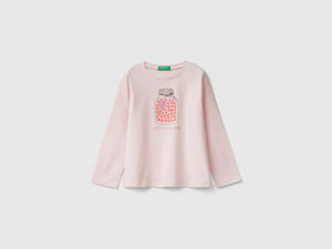 Maglietta regular fit con stampa
