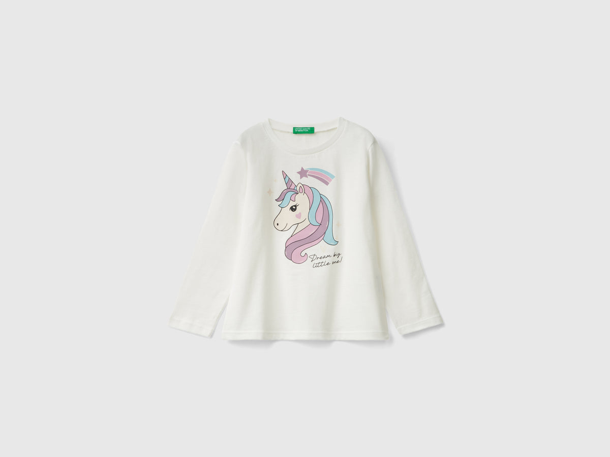 Maglietta regular fit con stampa