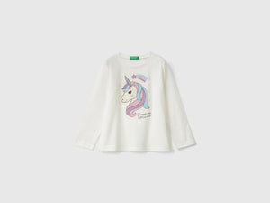 Maglietta regular fit con stampa