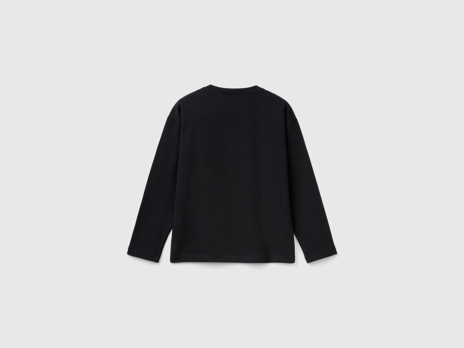 Maglietta con stampa spessorata da bambino nero 2 | Benetton Outlet