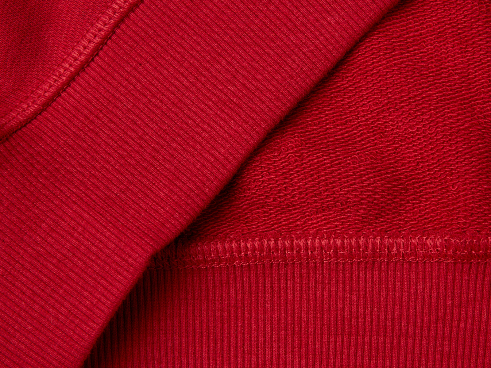 Felpa con ricamo in misto cotone da bambino rosso 3 | Benetton Outlet