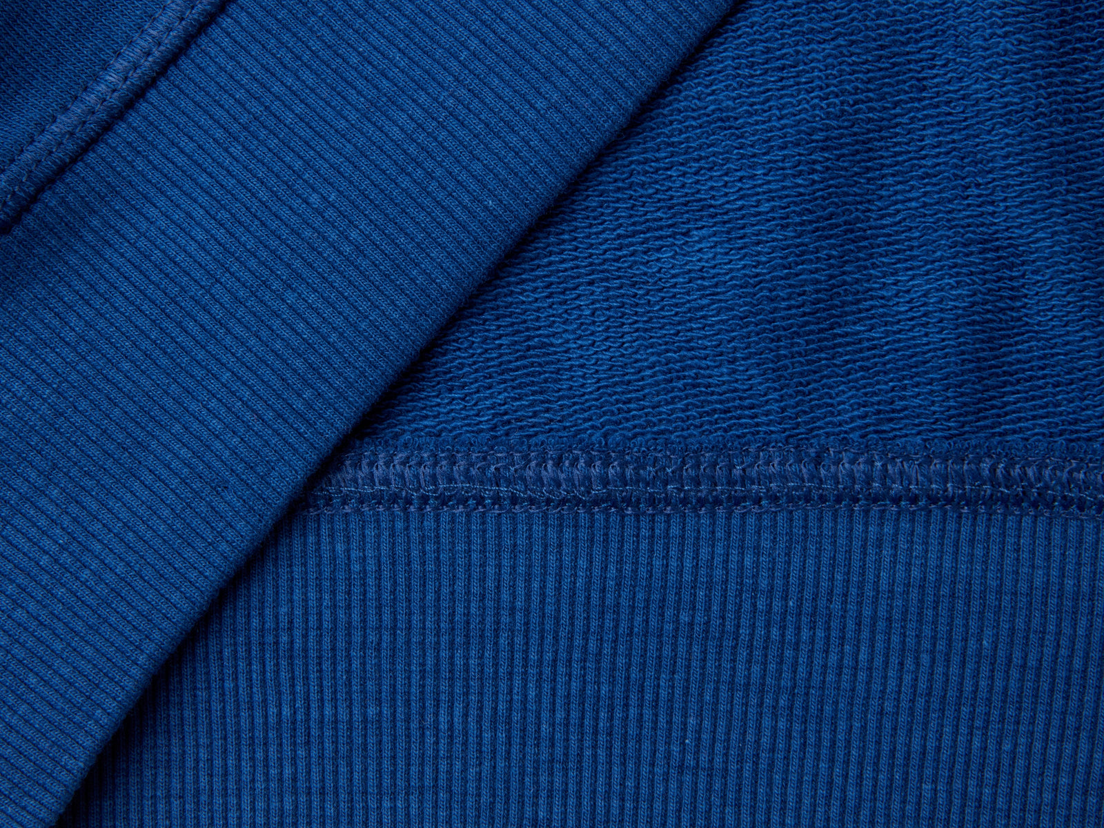 Felpa con ricamo in misto cotone da bambino blu 3 | Benetton Outlet