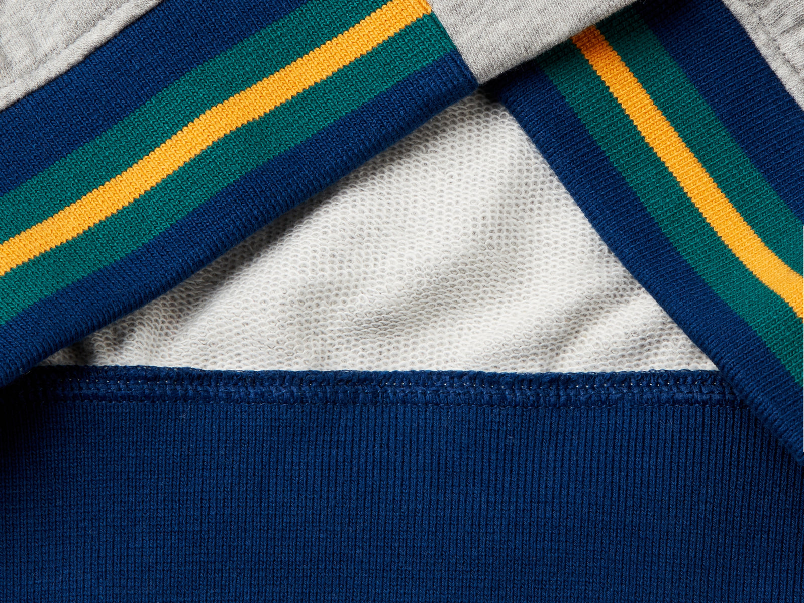Bomber in felpa di misto cotone e viscosa da bambino grigio chiaro 3 | Benetton Outlet
