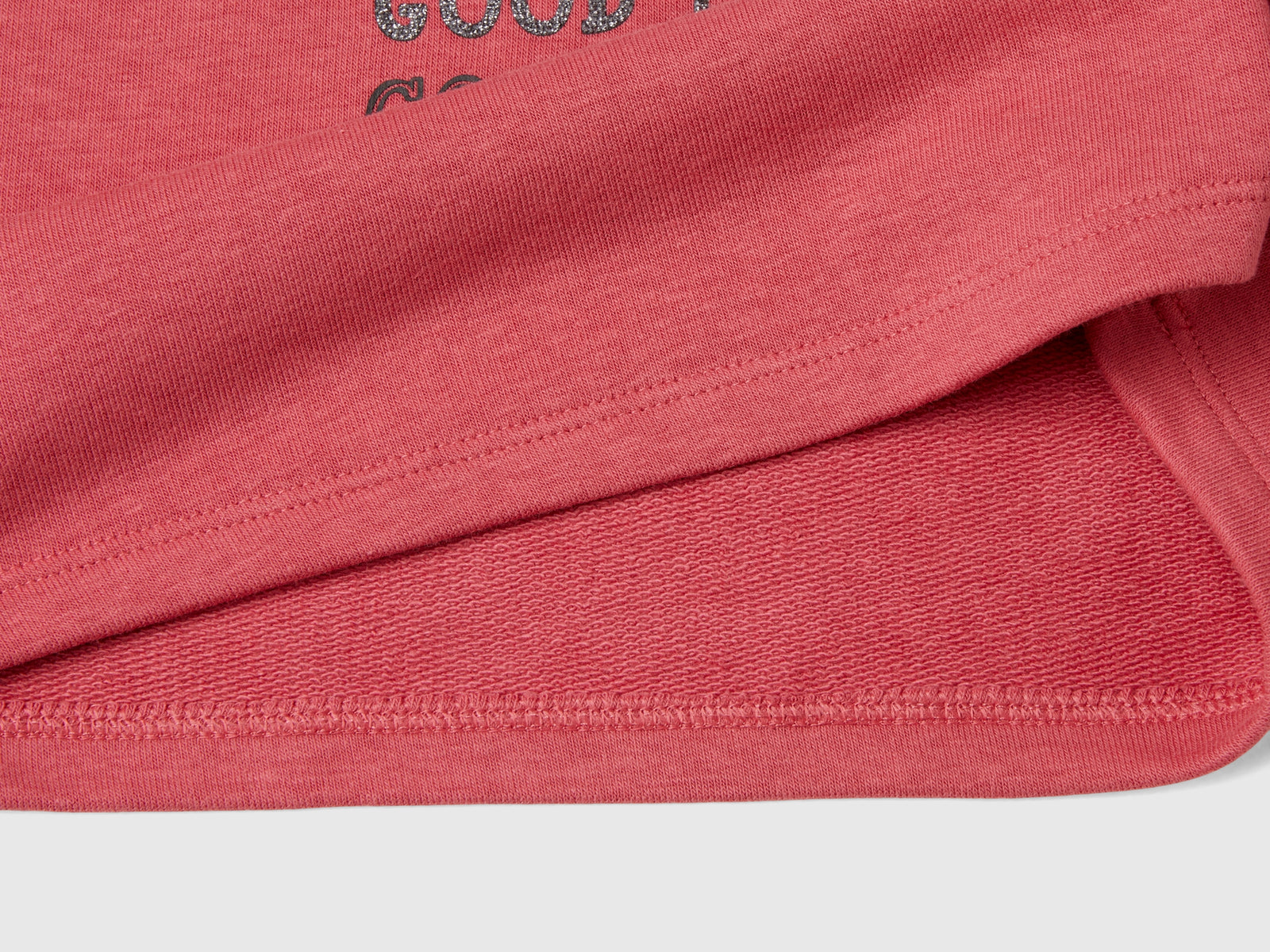 Felpa con stampa glitter da bimba malva 3 | Benetton Outlet