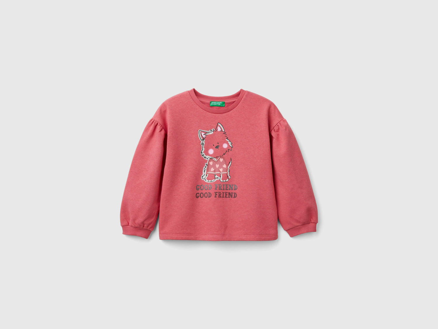 Sudadera con estampado de purpurina da bimba malva | Benetton Outlet