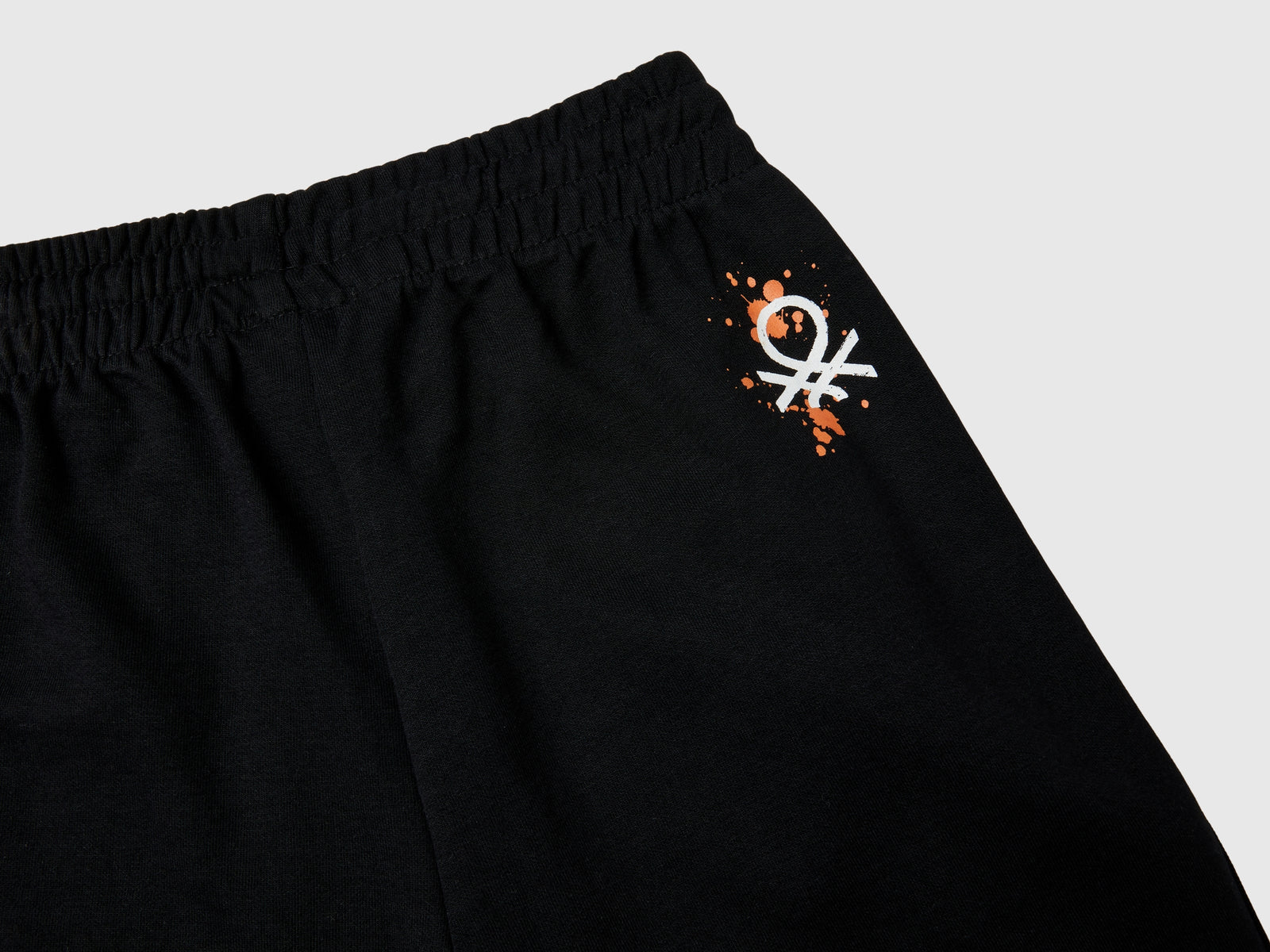 Stretch cotton blend trousers da bambino nero 3 | Benetton Outlet