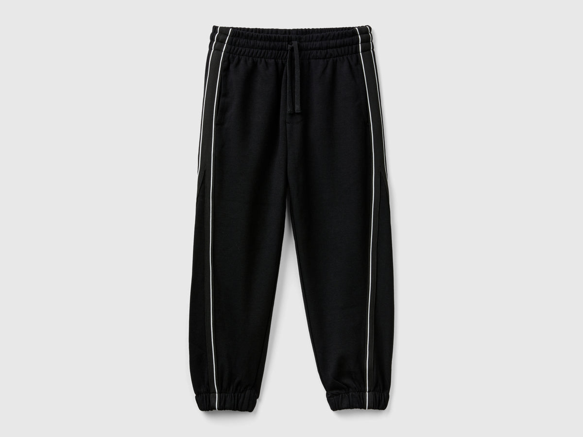 Stretch cotton blend trousers