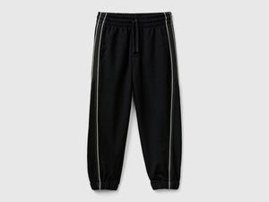 Stretch cotton blend trousers