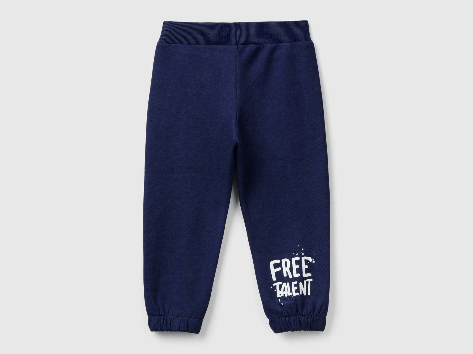 Pantaloni con stampa e coulisse da bimbo blu scuro 2 | Benetton Outlet